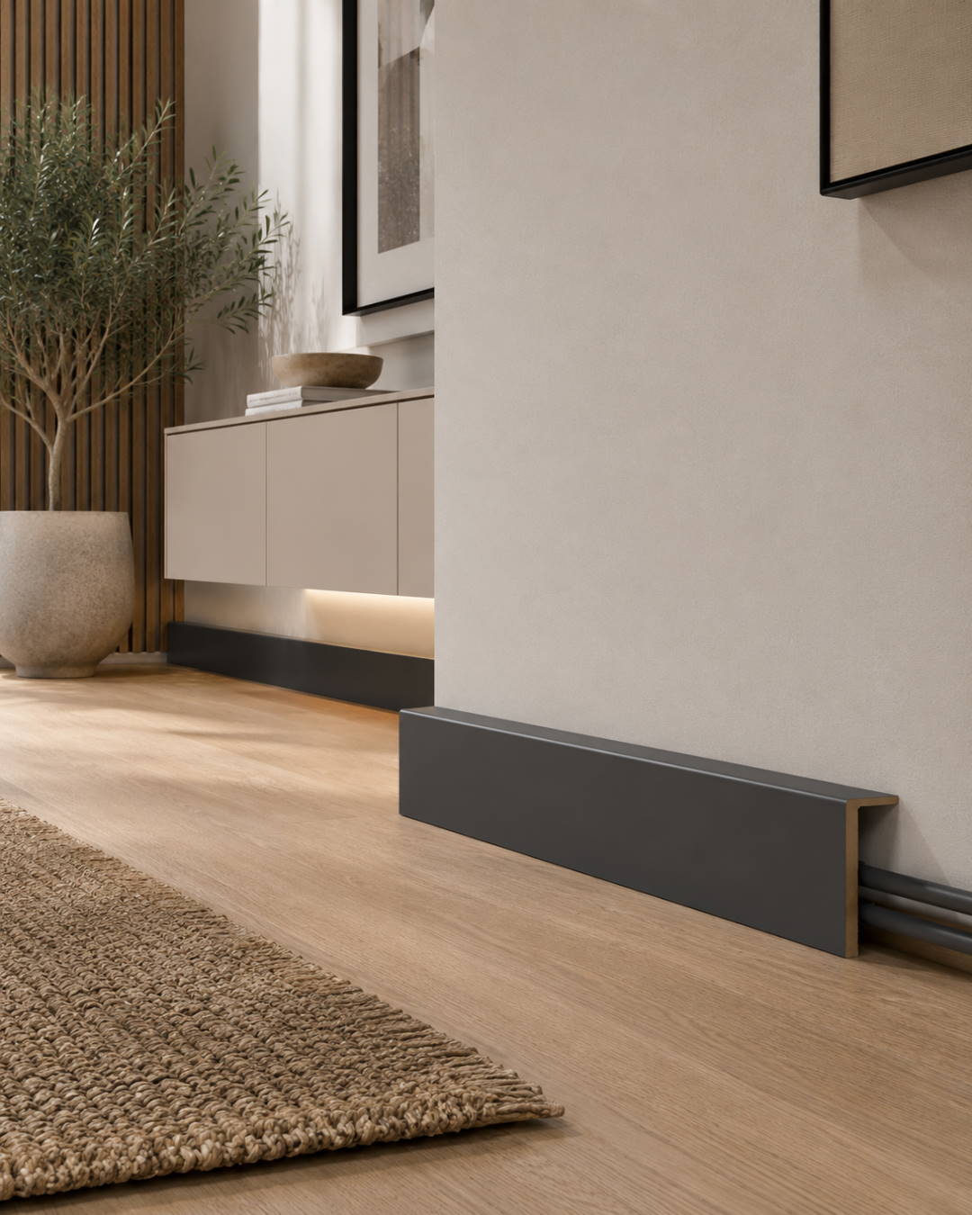 Striscia copritubo grigio/antracite 120 x 60 x 2.400 mm
