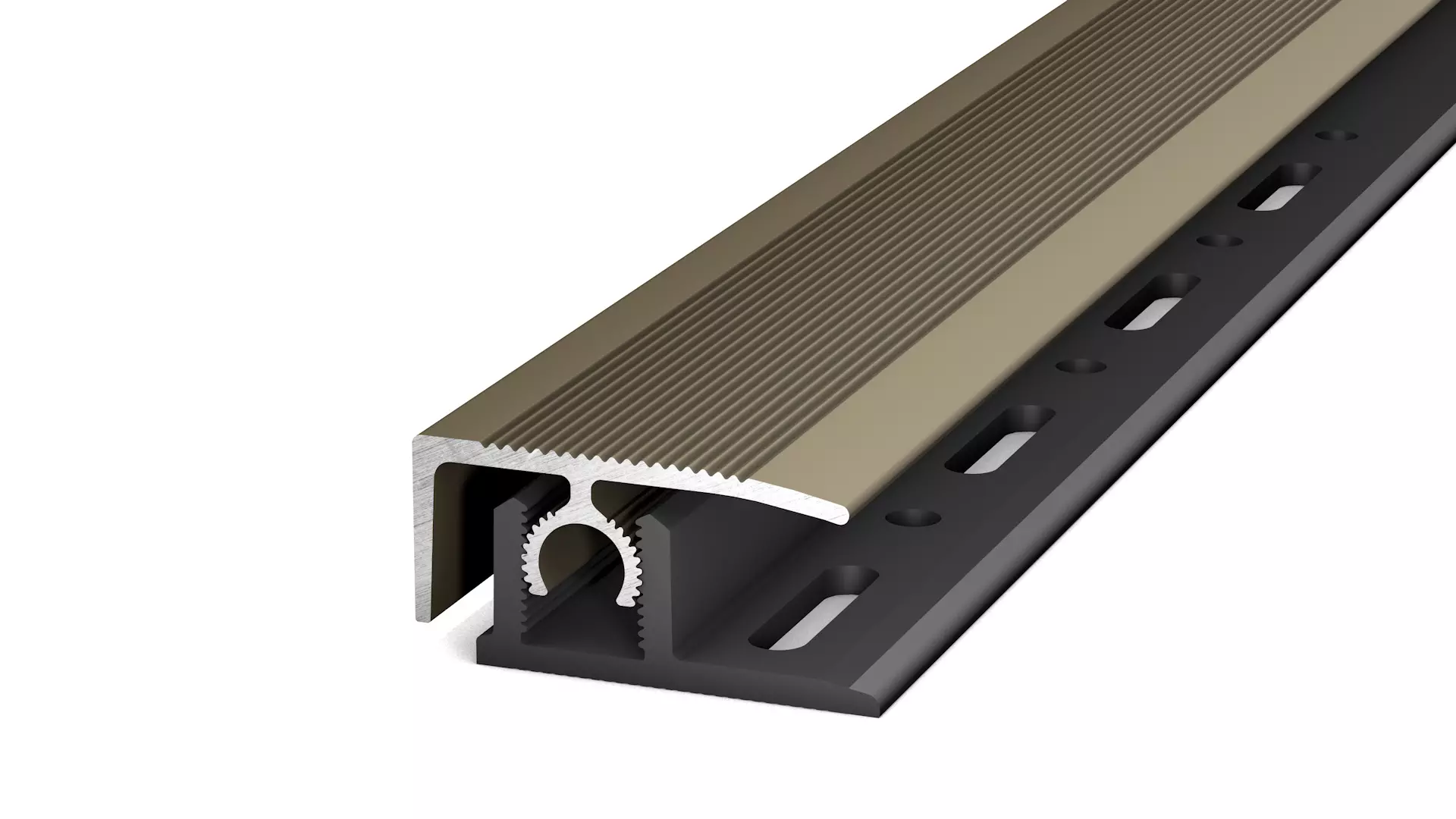 Border profile P300 high-grade steel matt 1.00 m