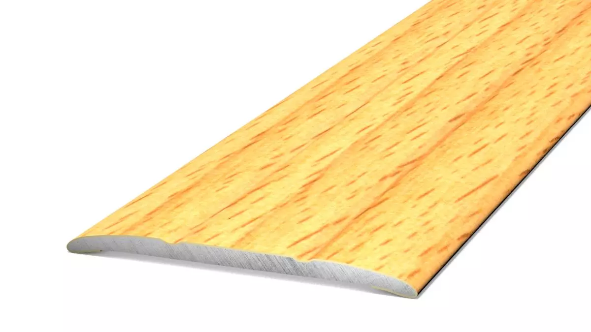 Aluminum transition profile - self-adhesive - beech