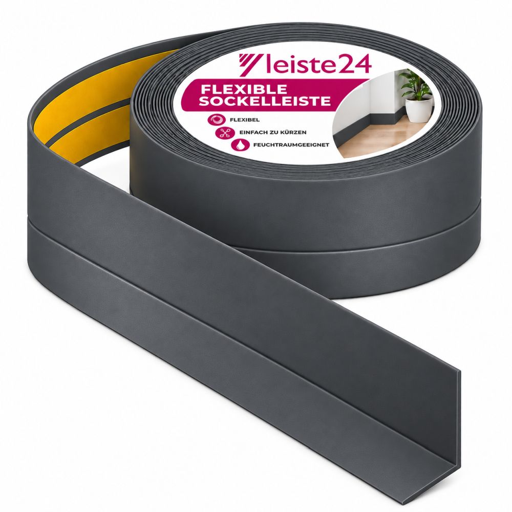 Weichsockelleiste 32 x 23mm - Graphit