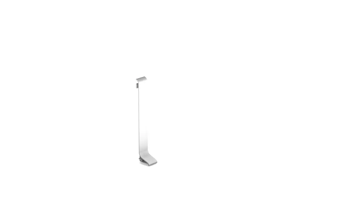 Verbinder für Aluminium-Sockelleiste für Klebemontage 60mm - Silber