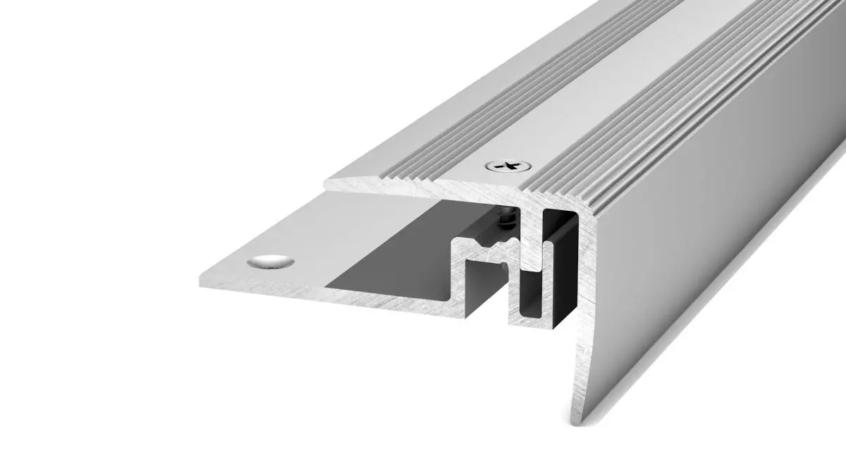 Treppenkantenprofil Silber - 1,00 m