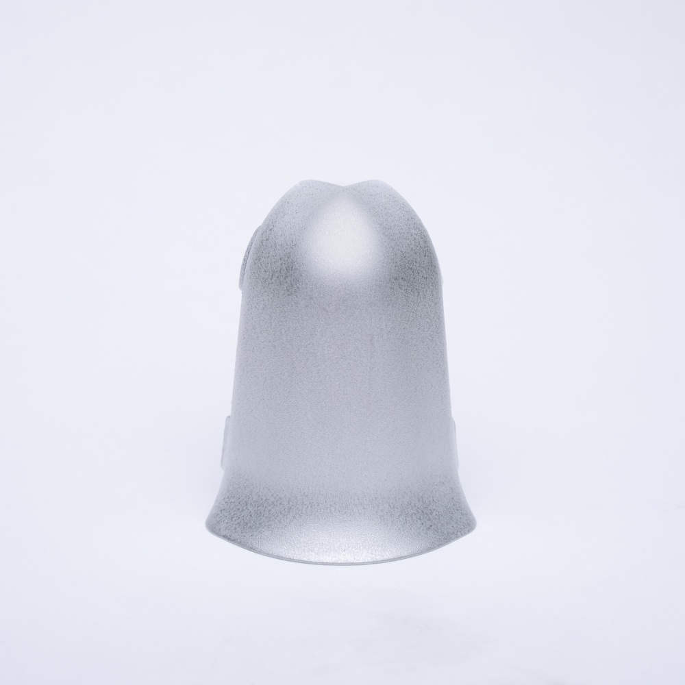 outer corner for metal skirting brushed aluminium