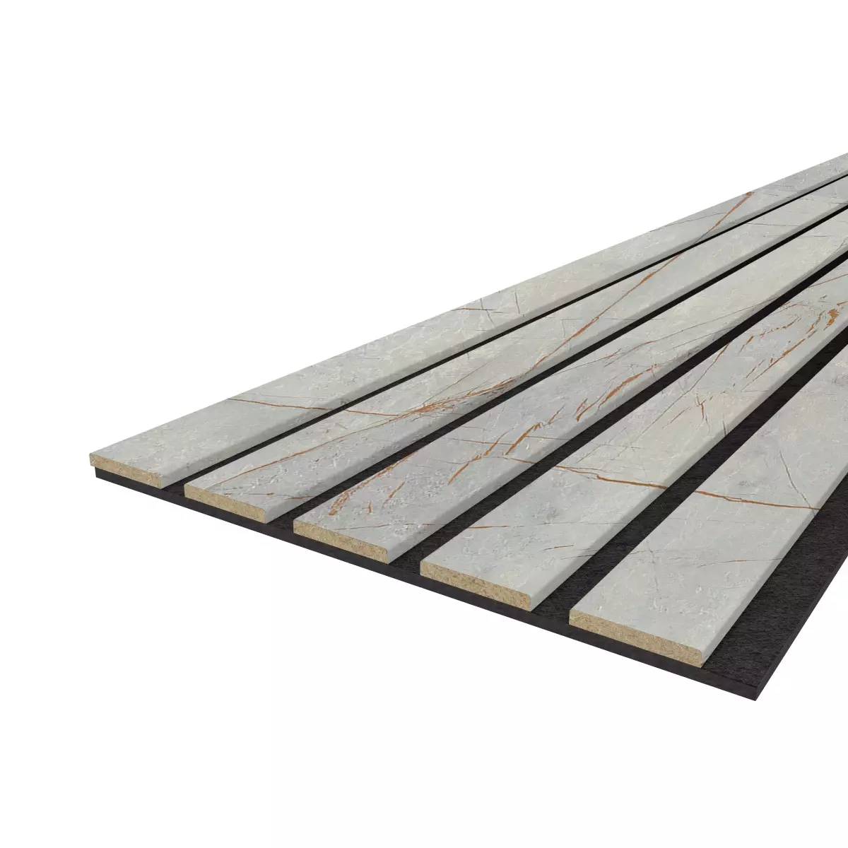 Acoustic panel LX 2600 x 400 mm - Acoustic felt Black - Golden Stone