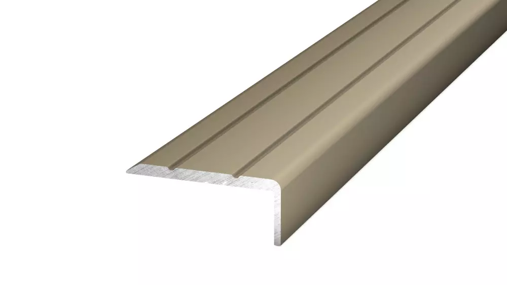 Angle profile 24,5 x 10 mm - 1,00 m for gluing - high-grade steel matt