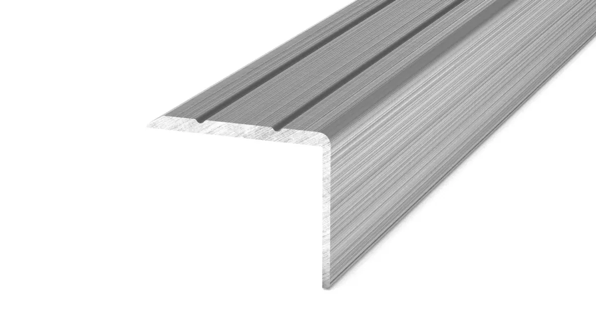 Angle profile 24,5 x 20 mm - 1,00 m for gluing - high-grade steel brushed