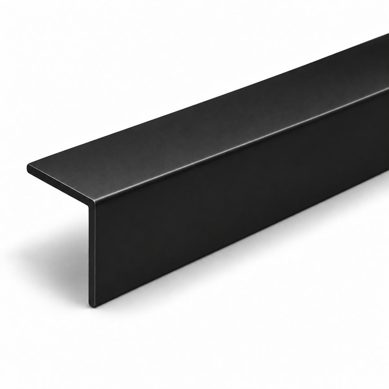 Hart-PVC Winkelprofil 40 x 40 mm - Eckschutzwinkel - 2,5 m - schwarz