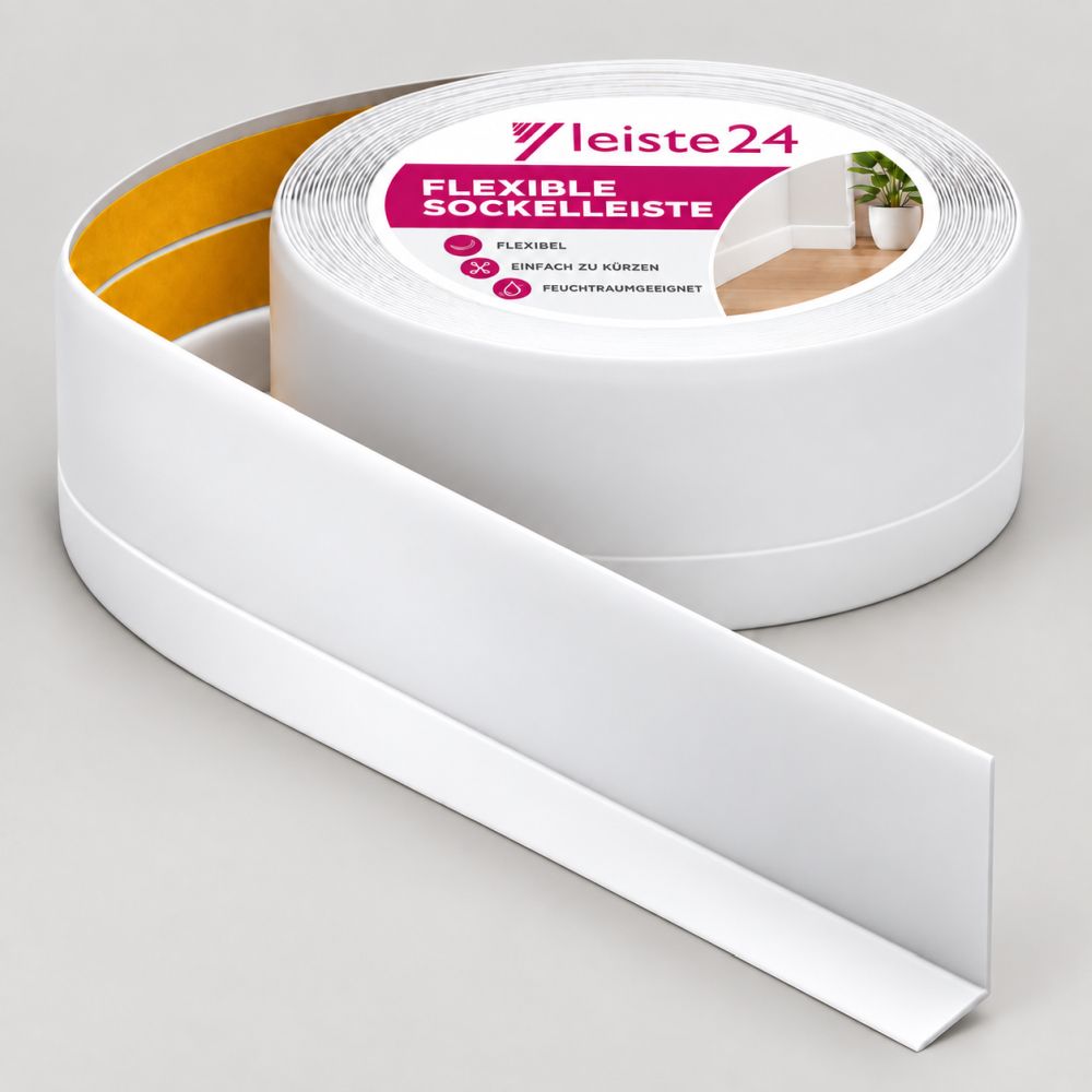 Weichsockelleiste 50 x 15 mm - Weiß