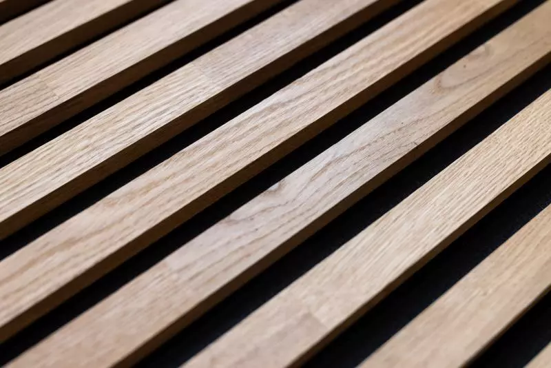 Massivholz Akustikpaneele 2600 x 400 mm Eiche - Hartwachsöl