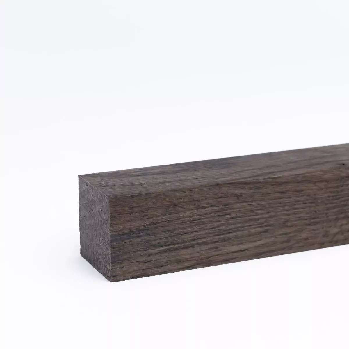 Solid wood skirting / facing strip 20 x 20 mm oak graphite oiled