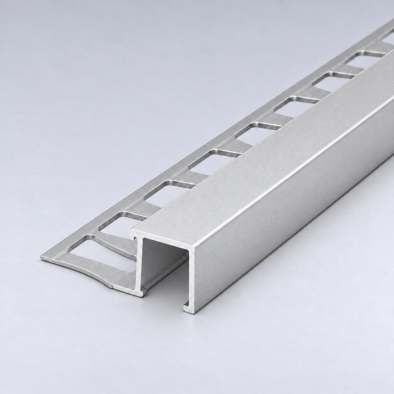 Profilo angolare in alluminio “tipo Q” 8 mm - argento