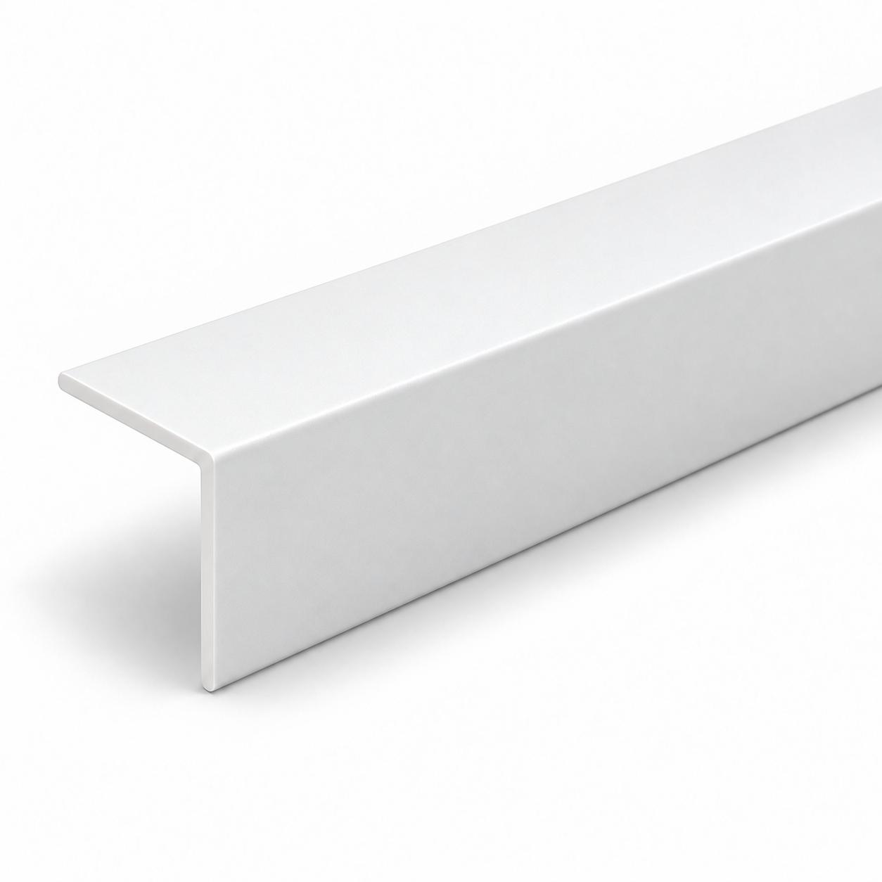 Hart-PVC Winkelprofil 30 x 30 mm - Eckschutzwinkel - 2,5 m - weiß