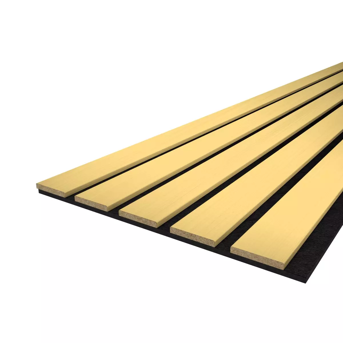 Acoustic panel LX 2600 x 400 mm - Acoustic felt Black - Gold
