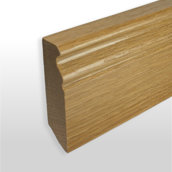 Sockelleiste Berliner Profil 80mm - Eiche gelackt