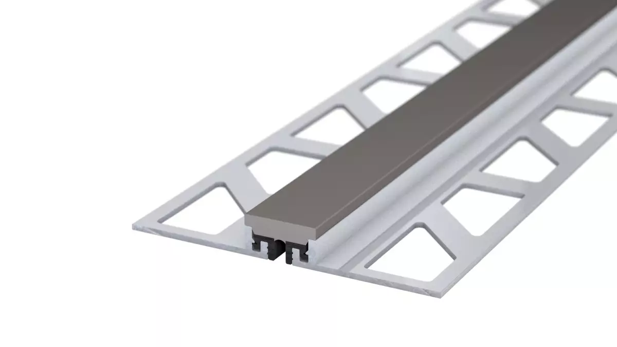 DilaTec 778 Expansion joint system for 4-6mm coverings - Dark grey 2,5m