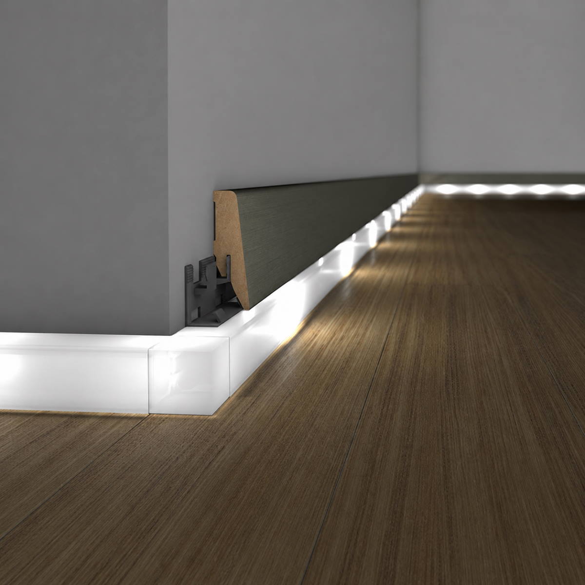 Pieza de esquina para canal LED 22x22mm