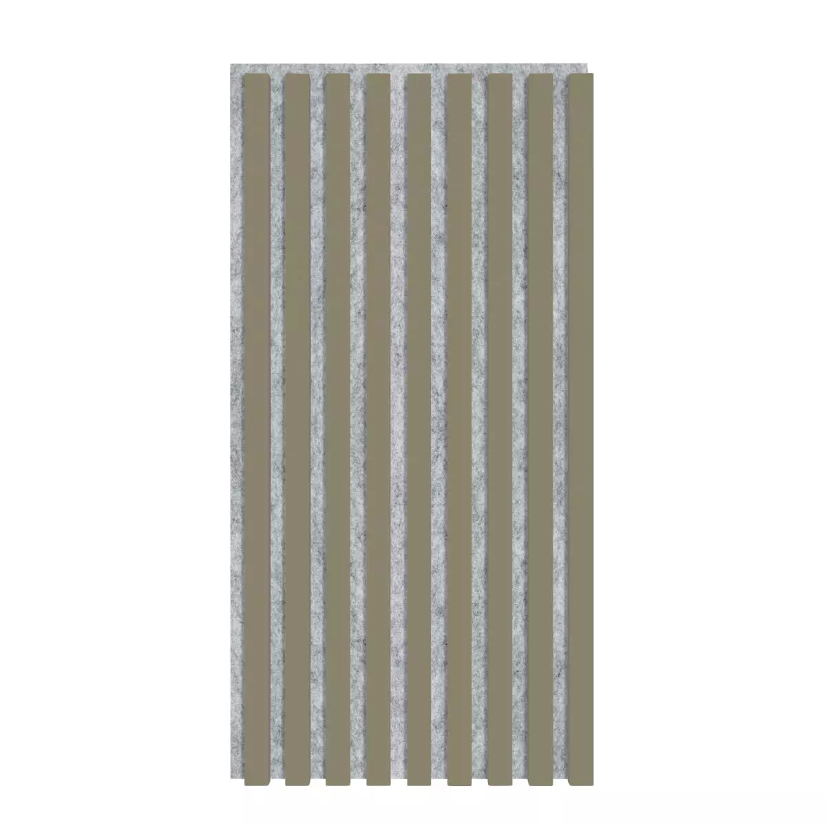 Akustikpaneel 800 x 400 mm Olive - Akustikfilz Grau - Wandverkleidung