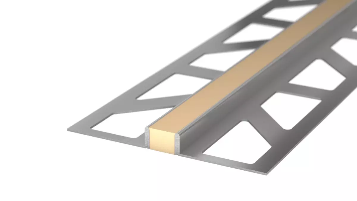 Stainless steel expansion joint - EPDM joint - for 6mm decking - Black 2.5m