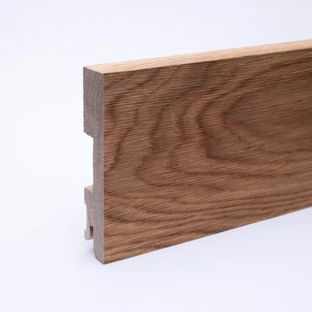 solid wood skirting 100mm quadrangular oiled oak