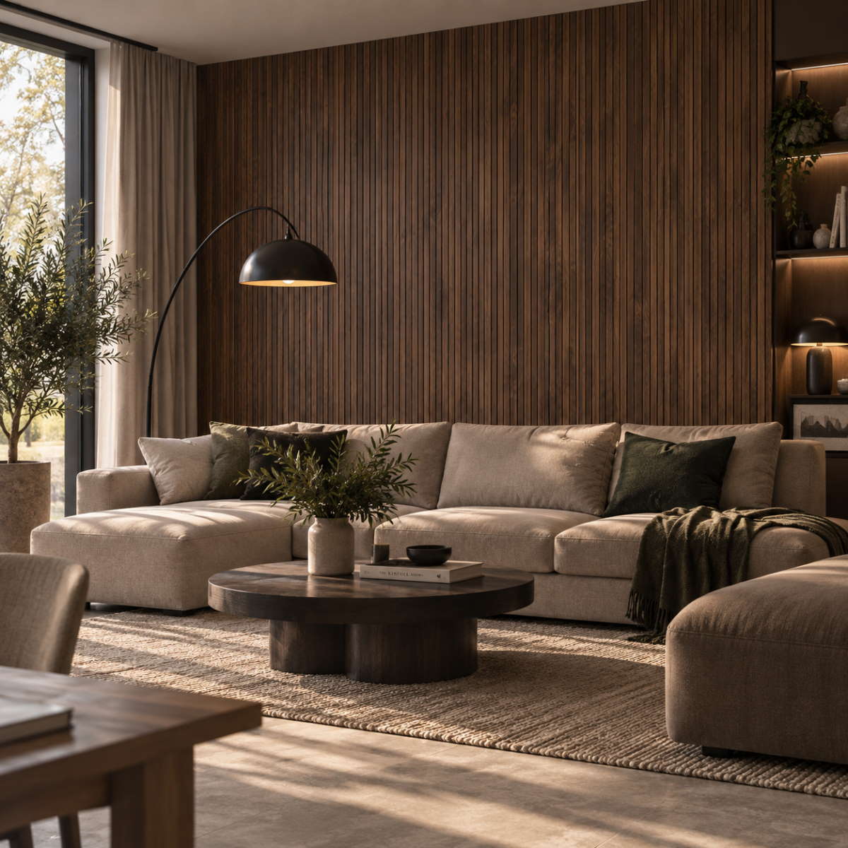 VERO Wandpaneel Mokka 17 x 260 cm | Moderne MDF Wandverkleidung