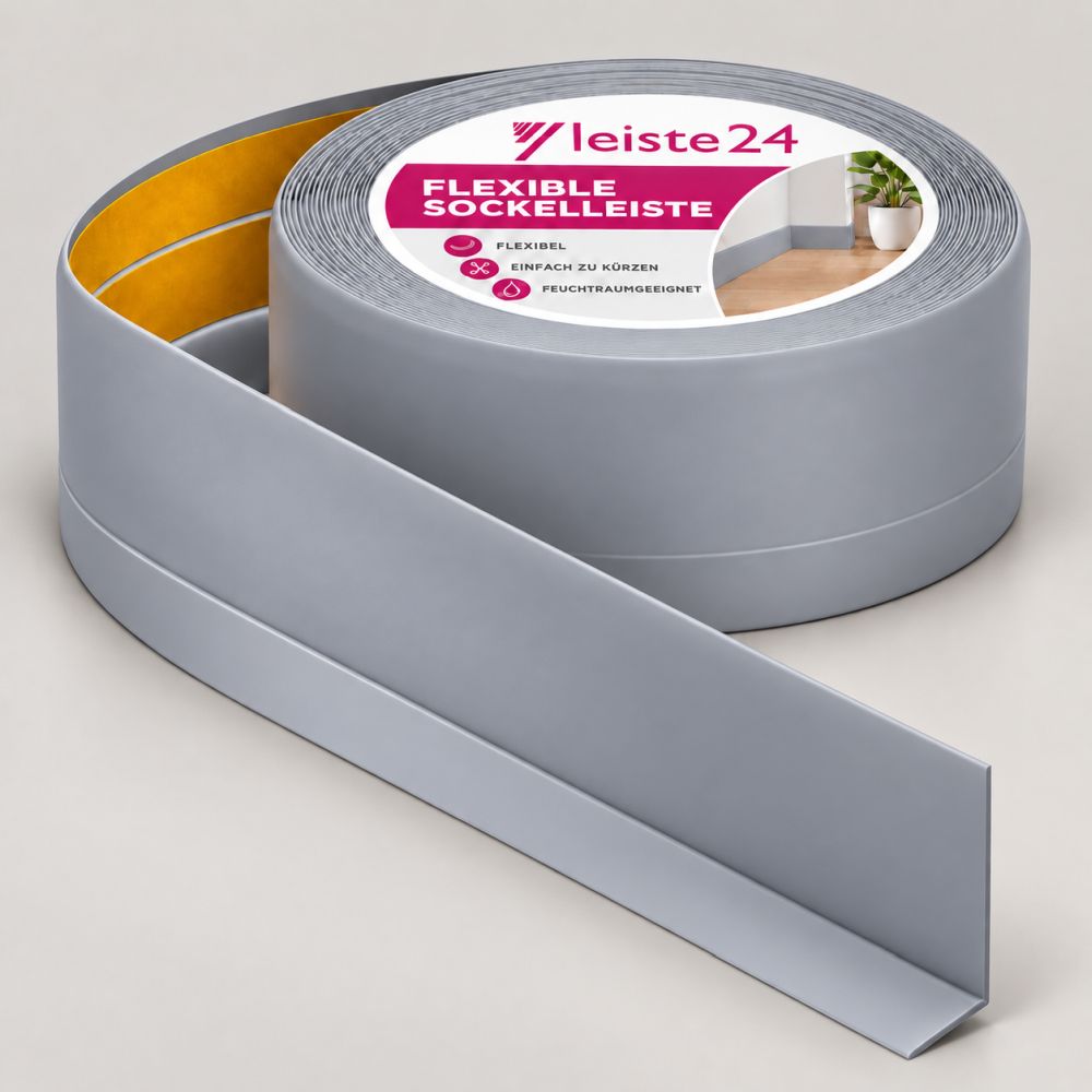 Weichsockelleiste 50 x 15mm - Grau