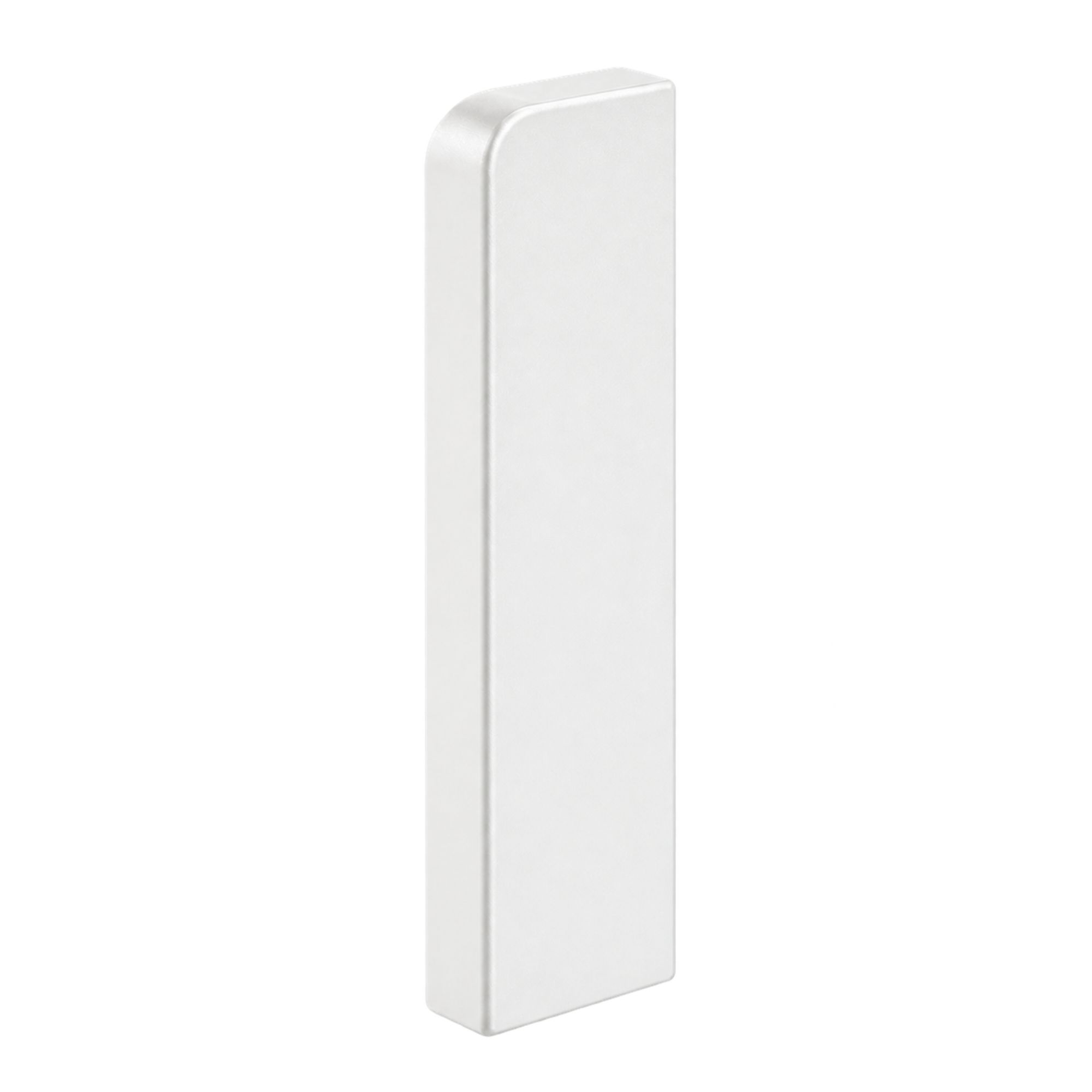 Embout droit pour plinthe Pure-Flex 80 mm blanche