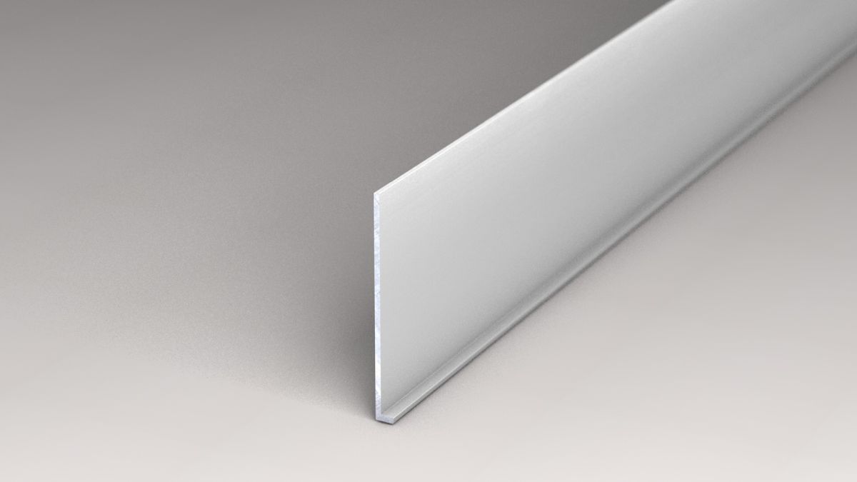 Aluminum skirting silver vinyl floor 5 x 60mm