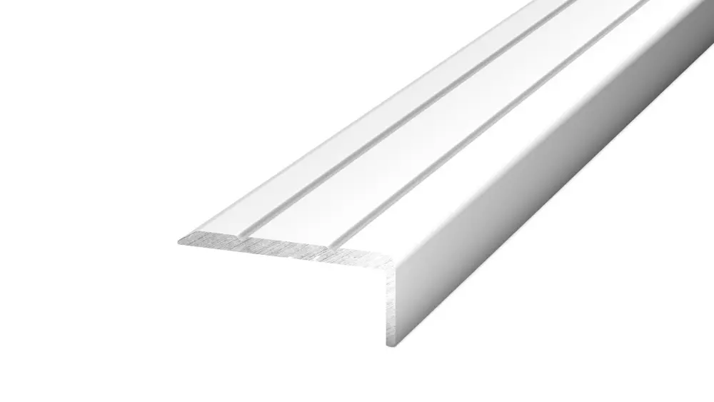 Angle profile 24,5 x 10 mm - 1,00 m for gluing - silver