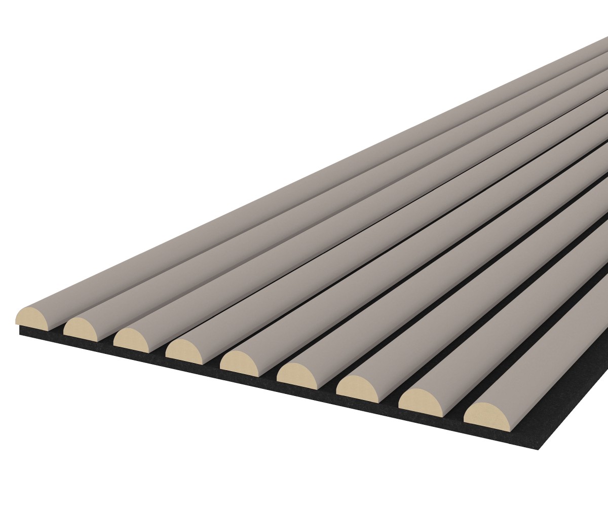 Akustikpaneel WAVE - Filzfarbe Schwarz 2600x400mm - verschiedene Farben