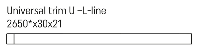 VOX Linerio L-Line Universalabschluss - Weiß