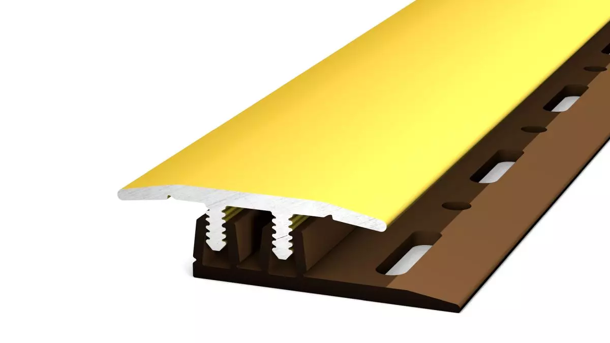 Profi-Design transition profile - For installation heights of 4.0 - 7.5 mm - Gold