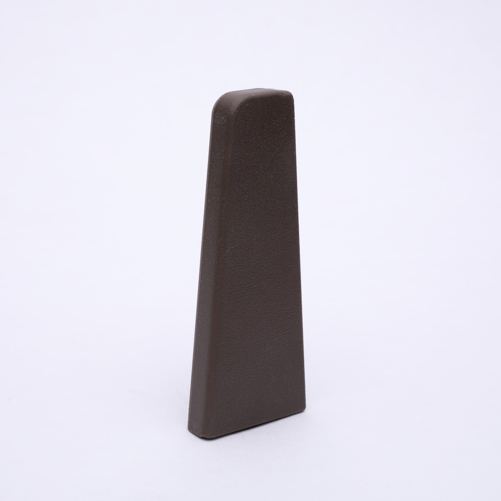 Embout droite Gris / marron 60 mm
