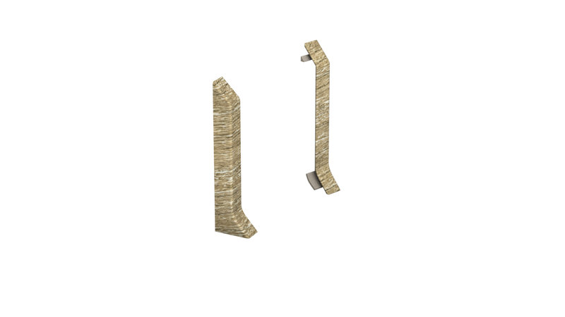 Prinz terminali - Plastica. per hartschaum-battiscopa 60 mm. - N. 811 - Oak rusty