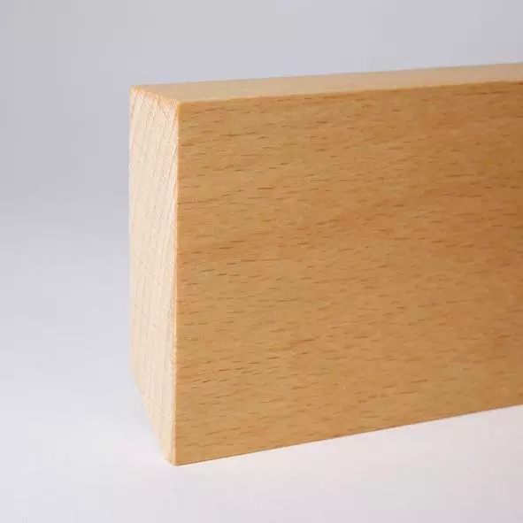 solid wood skirting 60mm with quadrangular oiled beech