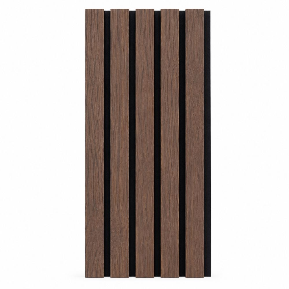 Pannello acustico LX 2600 x 400 mm - Feltro acustico nero - Dark Oak