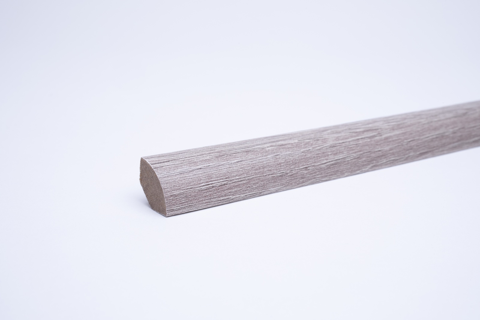 Viertelstableiste MDF Holzoptik Eiche Weiß 12 x 12 x 2600 mm