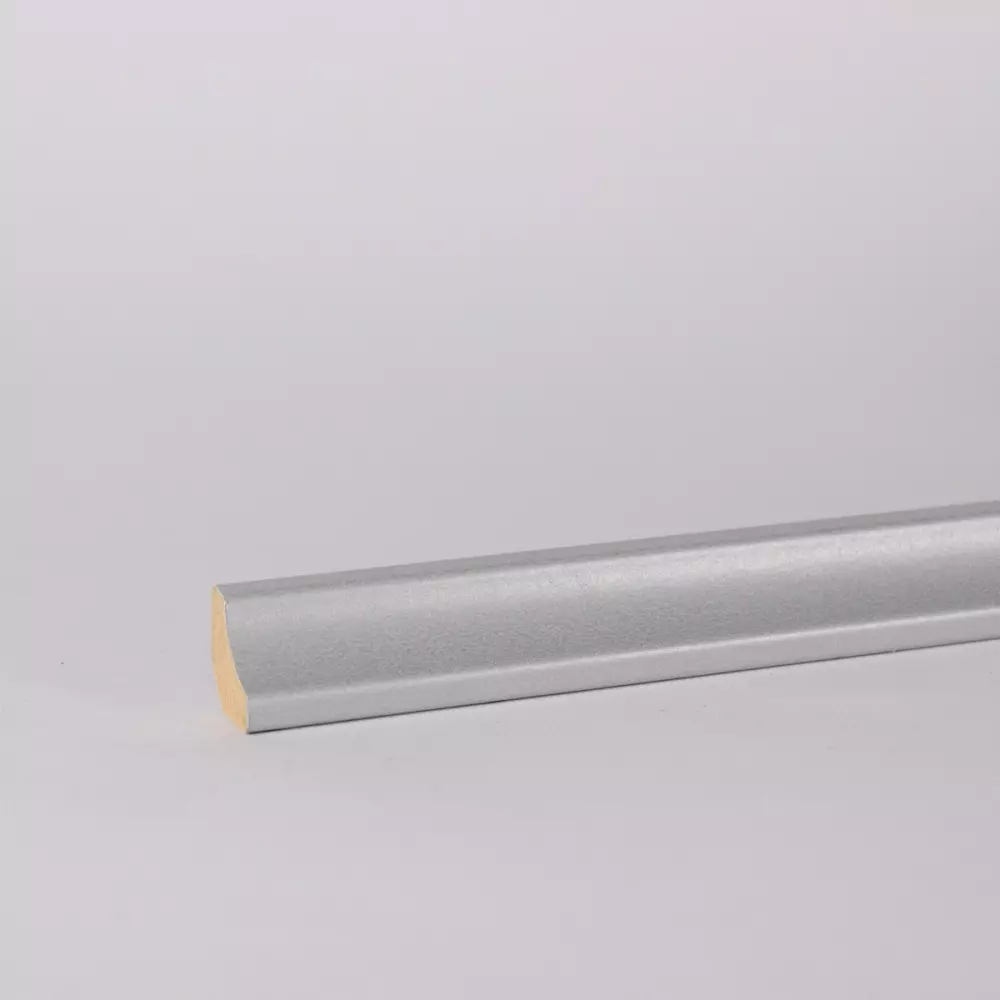 MDF skirting as coved profile Silber