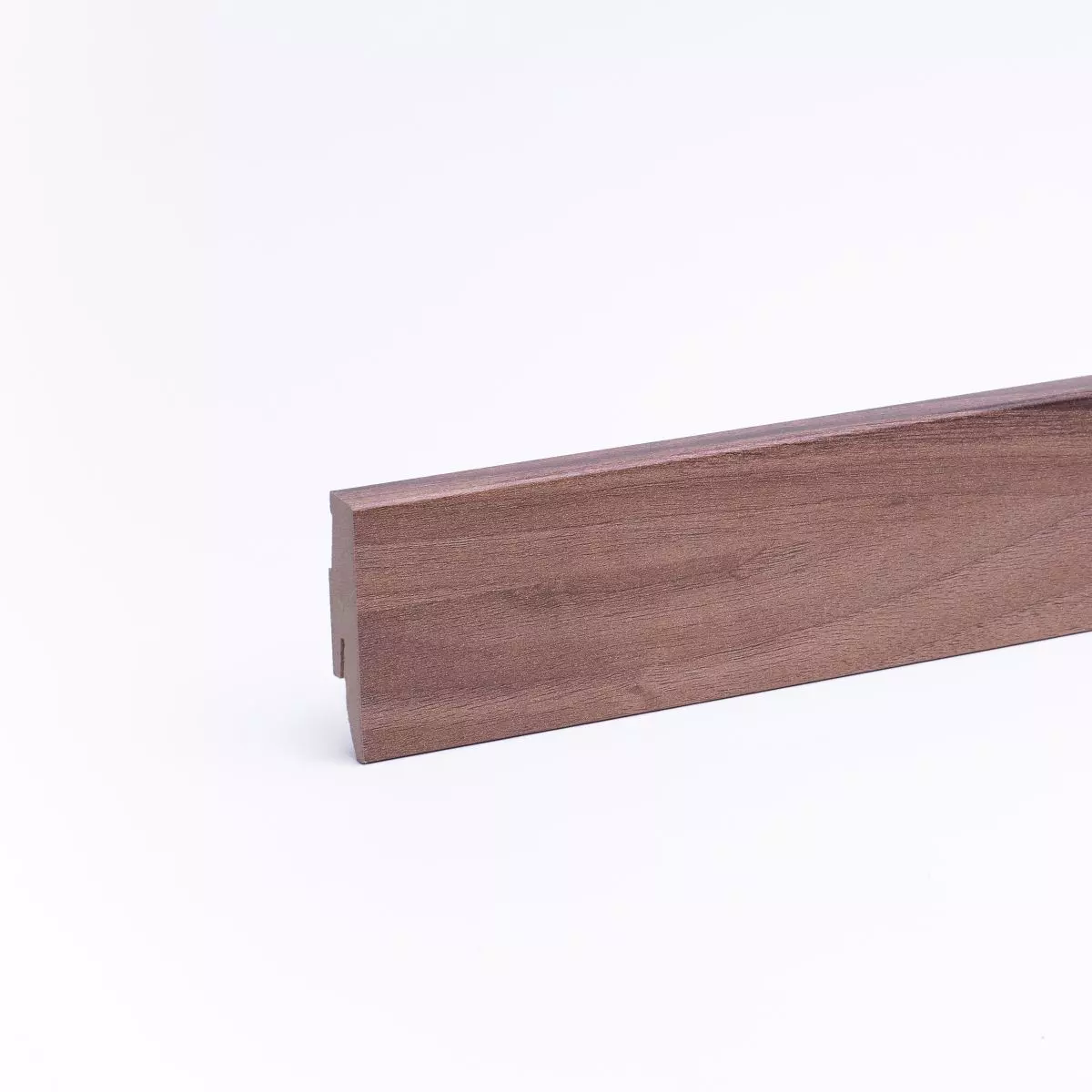 Skirting with wood optics 60 mm zebrano