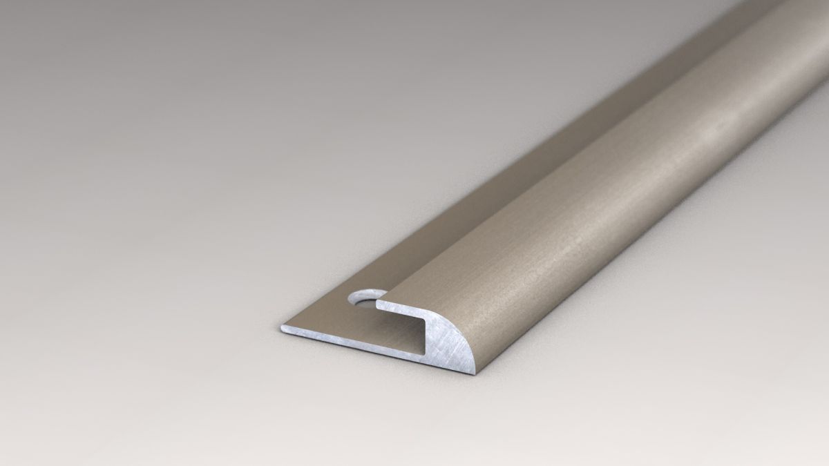 Prinz profilo di finitura 20 x 5,3 mm - N. 210 - Acciaio inox opaco - 250 cm