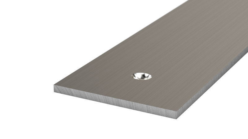 Prinz profilo piatto 50 x 3 mm - N. 123 - Acciaio inox spazzolato - 100 cm