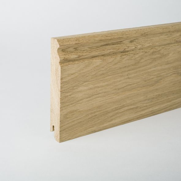 Sockelleiste Berliner Profil 120mm - Eiche roh