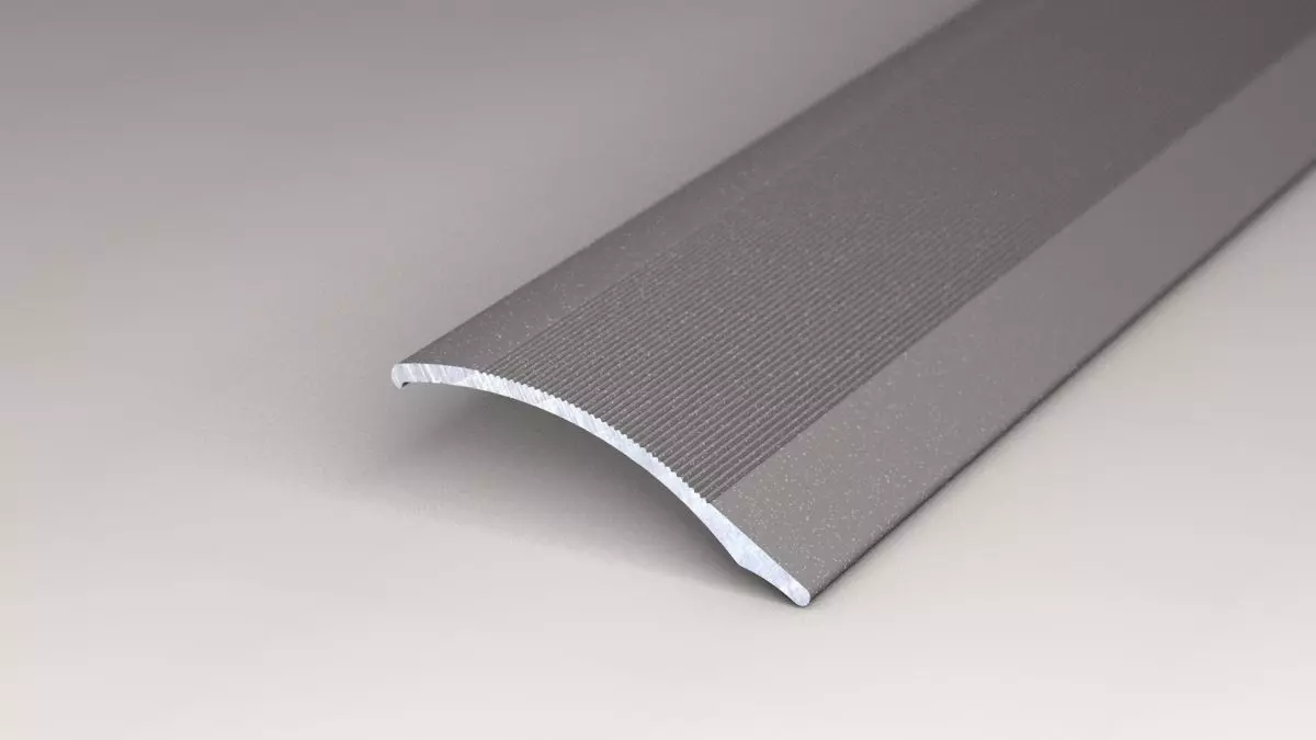 Adjustment profile 38 mm self-adhesive grey metallic - 2.70 m