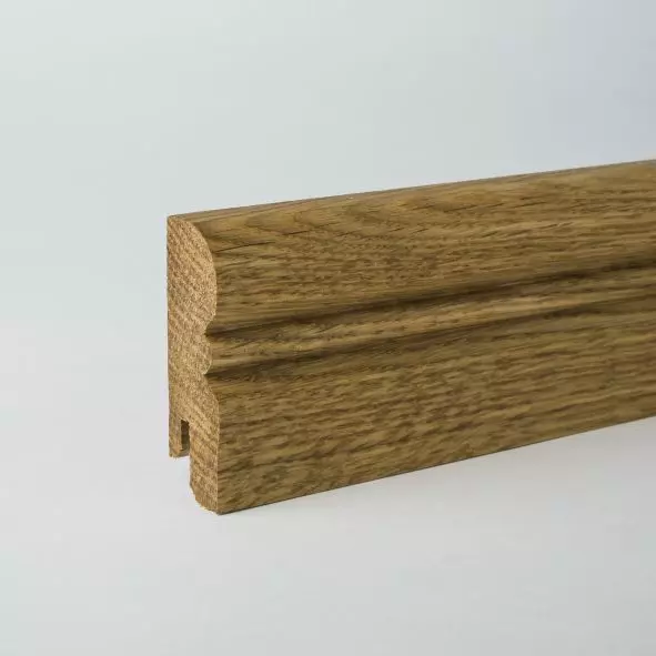Solid wood skirting Alt Reno profile 60mm - oak oiled