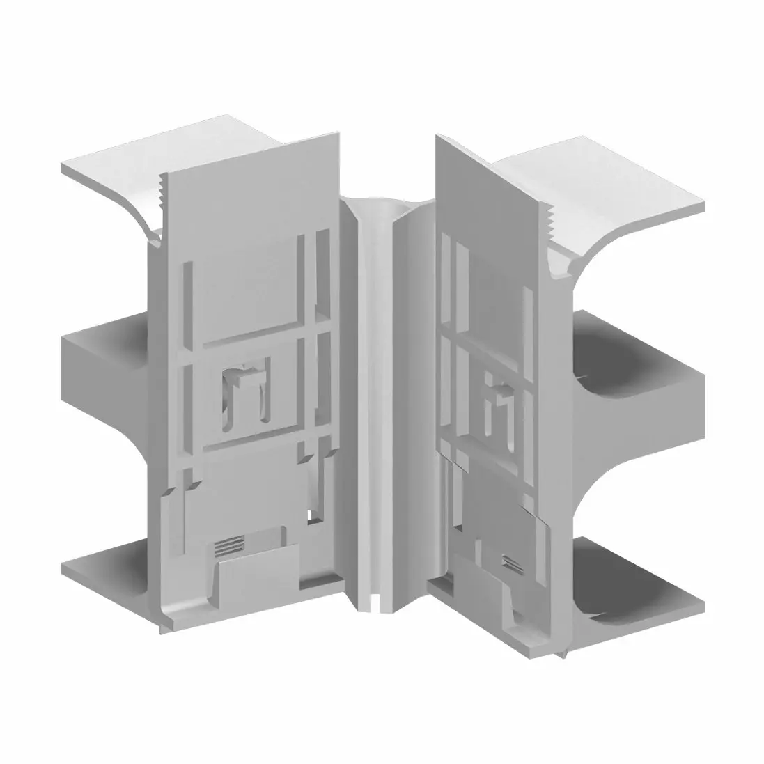HZ internal corner clip for heating pipe cladding