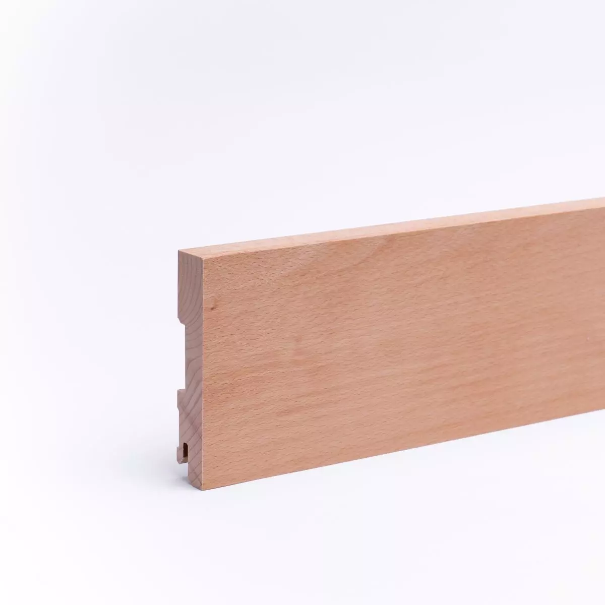 Vierkant Massivholz-Sockelleiste 100mm - Buche geölt