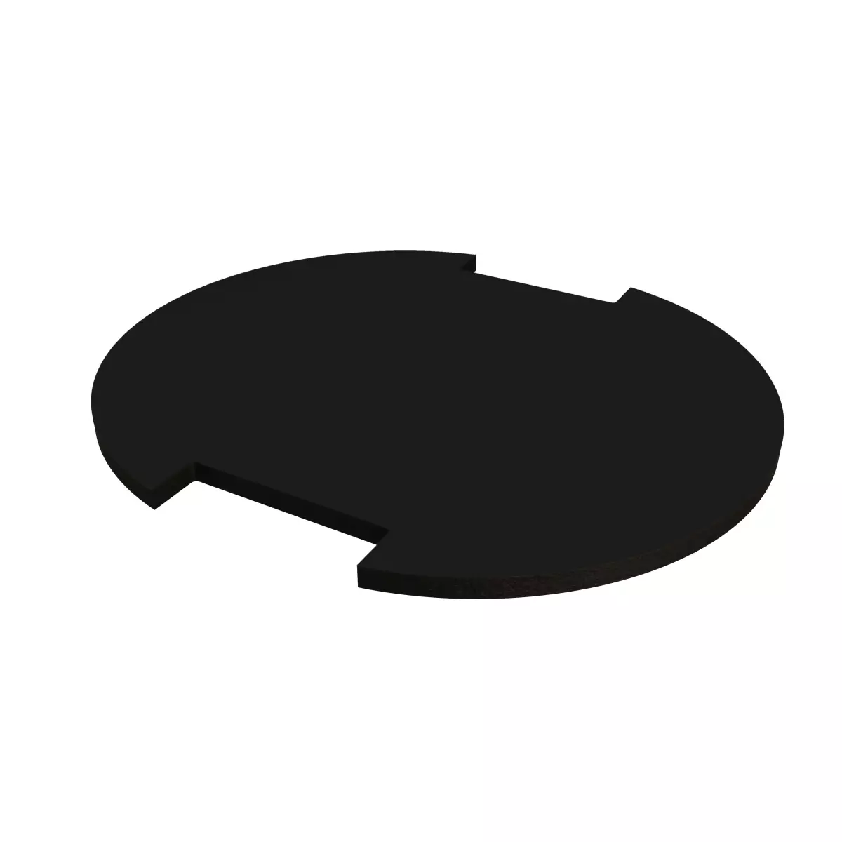 Oval shelf for design room divider - Black