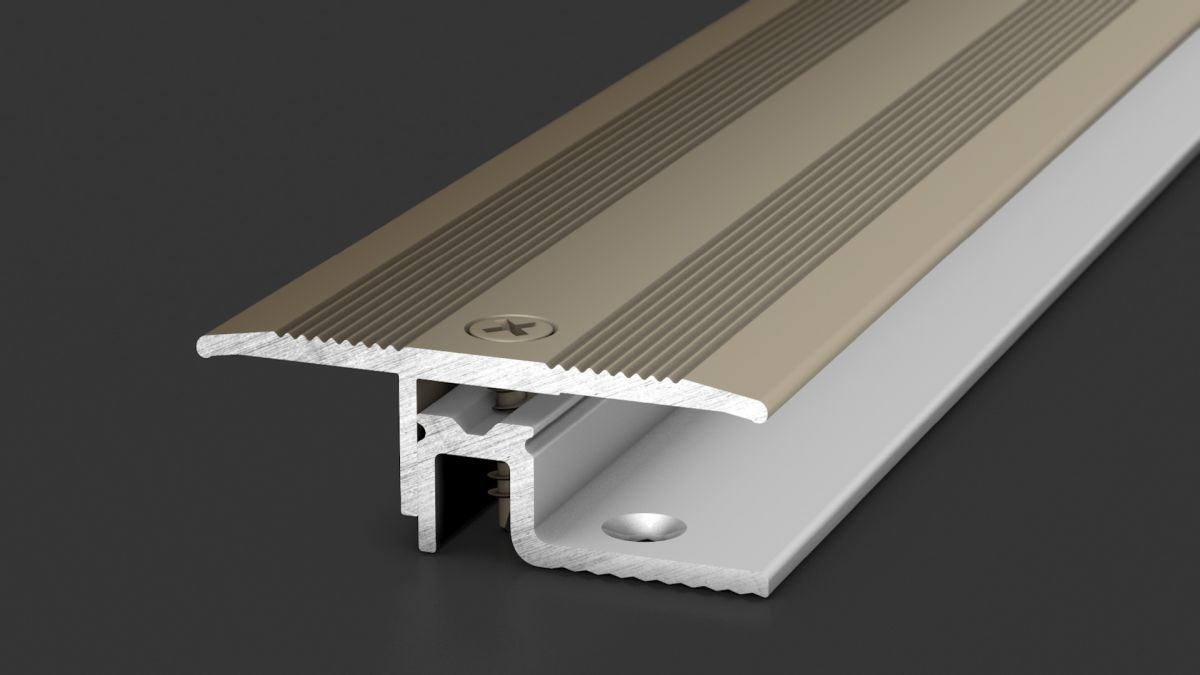 Prinz PS 400 profilo di transizione 39 mm - N. 424 - Acciaio inox opaco - 100 cm