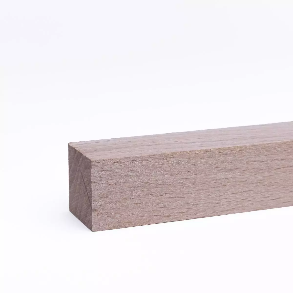 Massivholz Sockelleiste / Vierkantleiste 20 x 20 mm Buche roh