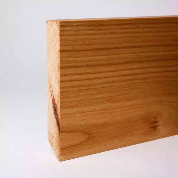 Square solid wood skirting 100mm - Oiled cherry