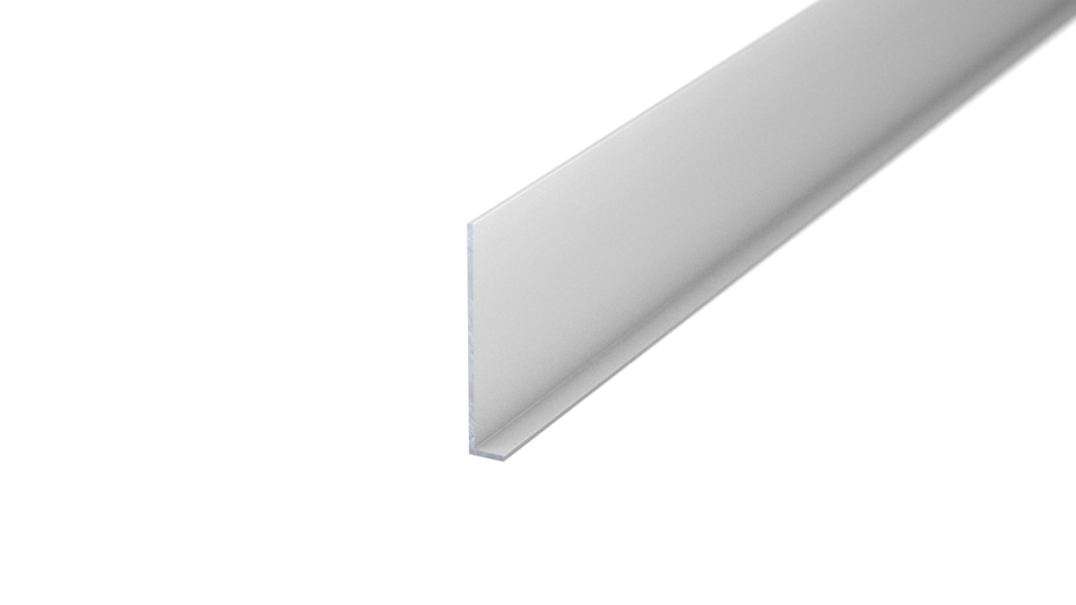 Aluminum skirting silver vinyl floor 9,5 x 60mm